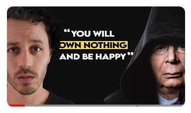 image young man and mysterious hooded figure